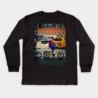 Canal Street Manhattan New York City Kids Long Sleeve T-Shirt